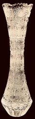 Cut crystal vase - Height 23cm