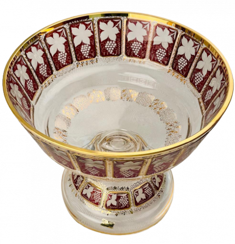 Paneled footed bowl - Height 26cm