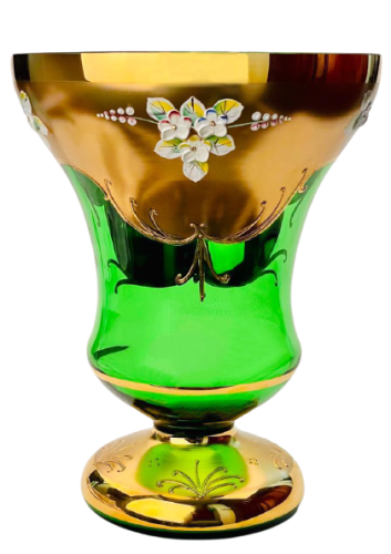 Vase decorated with high enamel - Height 25cm