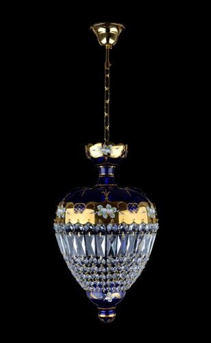 Křišťálový lustr 9103-1-SM Blue