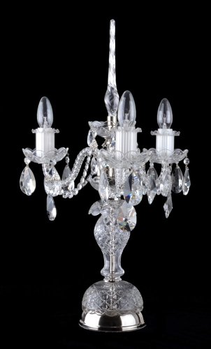 Křišťálová stolní lampa SE 0740-3-NK