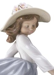 Puppy Parade Girl with Dogs Figurine