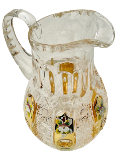 Broušený pozlacený džbán - Výška 23cm/1300ml